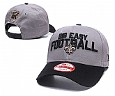 Saints Big Easy Football Gray Peaked Adjustable Hat GS,baseball caps,new era cap wholesale,wholesale hats